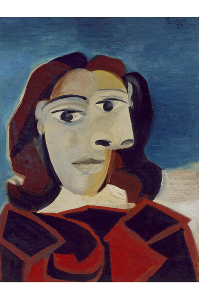 Pablo Picasso, Retrato de Dora Maar, 1939, Óleo sobre tabla, 60 x 45 cm