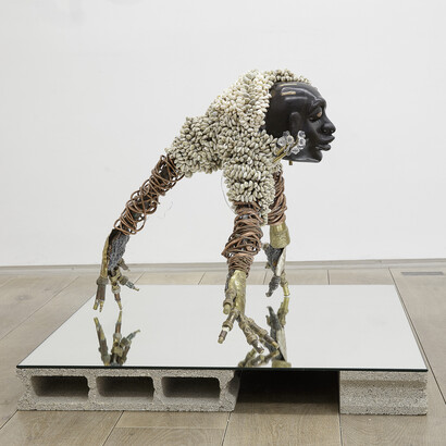 Terrence Musekiwa, Notions de temps, vue d'exposition. Avec l'aimable autorisation de la Galerie Eric Dupont