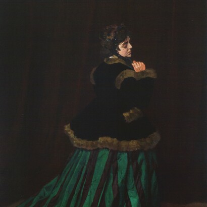 «Camille. Mujer con vestido verde» (1866), Monet