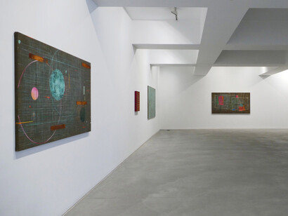 José Bechara, Deambulações no labirinto, vista da exposição. Cortesia da Galeria Carlos Carvalho