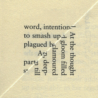 Erica Baum, Word intention, 2014, from 
Dog ear. Courtesy of George Eastman Museum