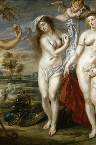 Peter Paul Rubens, "El juicio de París", óleo sobre madera, entre 1632 y 1635