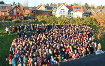 Il Findhorn Community Ecovillage nel nord della Scozia dal 1962
