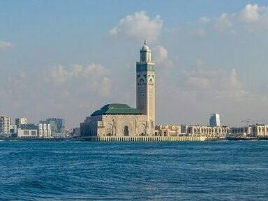 The Hassan II Mosque rising above the waves—an anchor in a shifting chapter of life