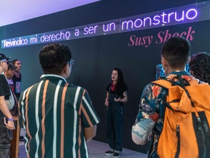 Derivas de lo indeleble. Que otros sean lo normal, vista de exhibición. Cortesía del Museo de Antioquia