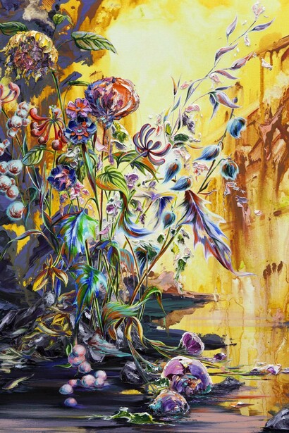 Gé-Karel van der Sterren, Daar waar de aarde vet is (detail). Courtesy of Kersgallery