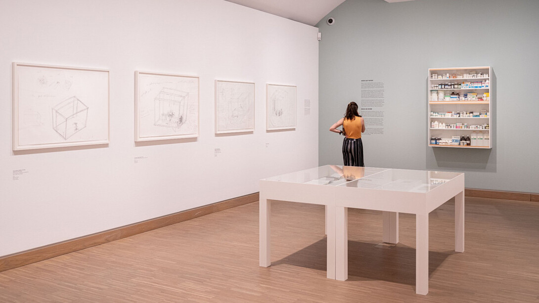 Damien Hirst, Drawings, exhibition view. Courtesy of Albertina Museum