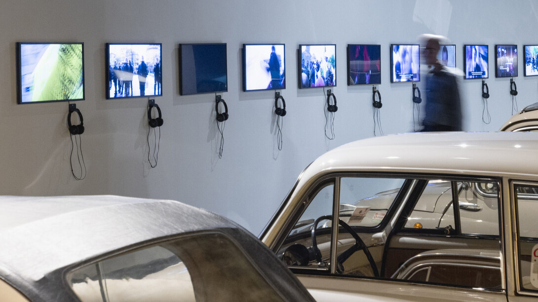 News from the near future, exhibition view. Courtesy of Museo Nazionale dell’Automobile