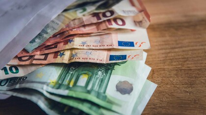 Banconote in euro di vario taglio