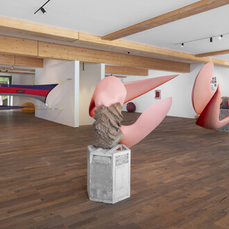 Varios artistas, Heavy hitters, vista de exhibición. Cortesía de la Galería Travesía Cuatro
