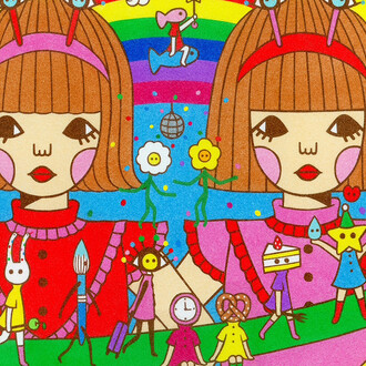 Naoshi, Our dreamy universe (detail). Courtesy of Thinkspace Projects