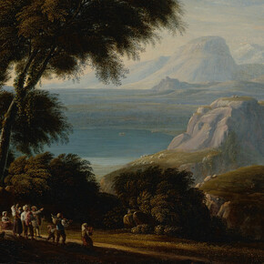 Grass Karls Gothards, Itālijas ainava ar gaisa balonu (detail), 1814. Courtesy of Zuzeum Art Museum