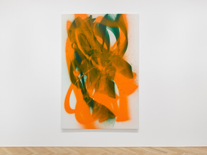 Katharina Grosse, High noon lumen, ausstellungsansicht. Mit freundlicher genehmigung der Galerie Max Hetzler