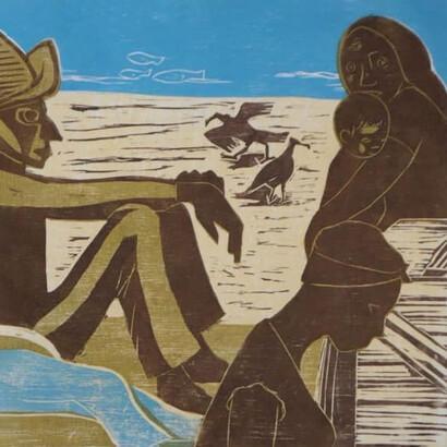 Francisco Amighetti, Trópico, Cromoxilografía, 1972 (detalle)