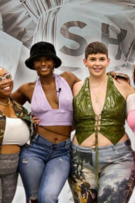 Influencers posing in Shein factory 