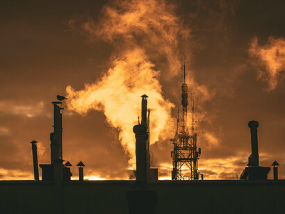 Industrial factories highlighting their role in global warming, greenhouse gas emissions, and the broader climate crisis