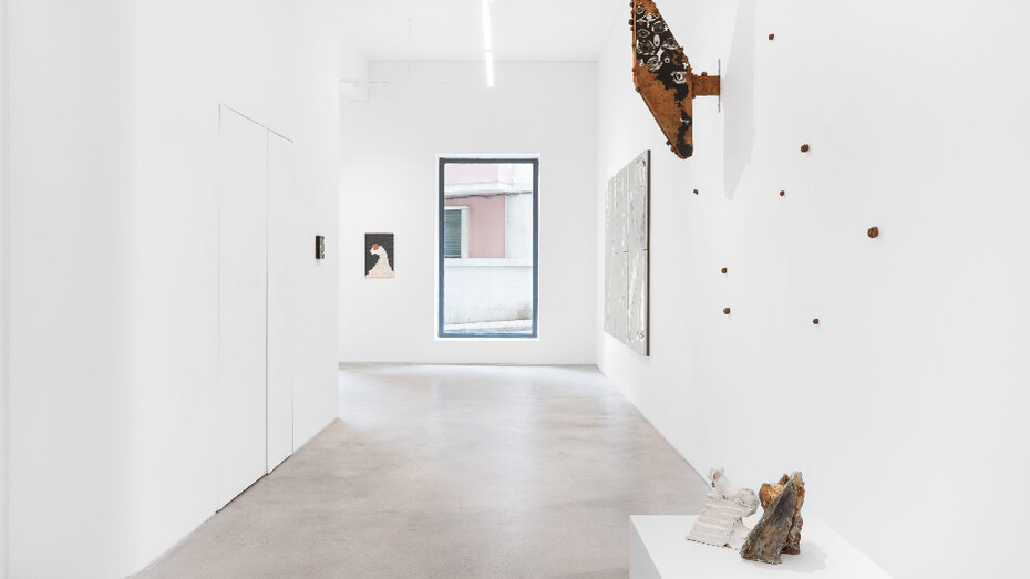 Various artists, Homesick for another world, exhibition view. Courtesy of Madragoa Gallery