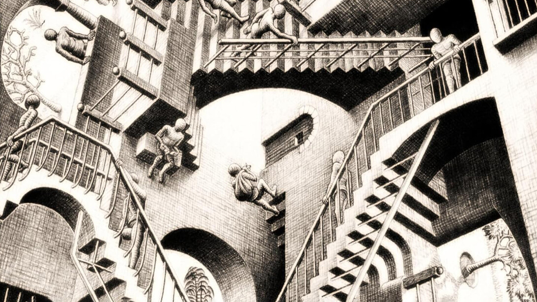 M.C. Escher, Relavitidad (1953)