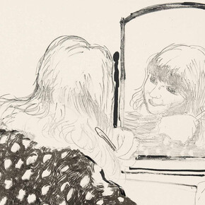 David Hockney, Ann combing her hair, 1979. Avec l'aimable autorisation de la Galerie Lelong
