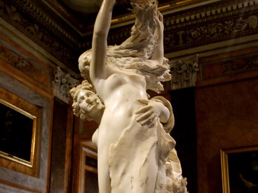 Gian Lorenzo Bernini, Apollo e Dafne, 1622-25, dettaglio, Galleria Borghese, Roma, Italia
