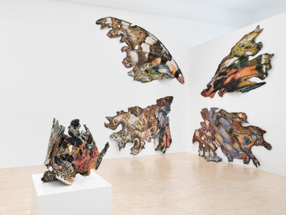 Rebecca Manson, Time, you must be laughing, exhibition view. Courtesy of Jessica Silverman Gallery