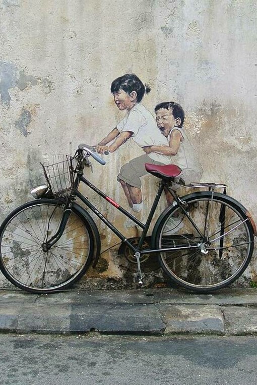 Street art a Penang, Malesia