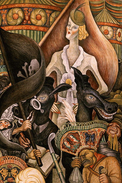 Diego Rivera, Carnaval de la vida mexicana (detalle), 1936