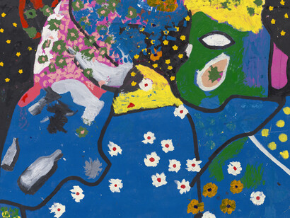 Joe Bradley, You and I (detail), 2025. Courtesy of David Zwirner Gallery