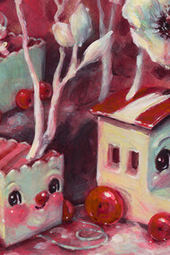 Brandi Milne, So much the Better Ahead, 50 x 40 cm, Acrylic on panel, Courtesy the artist and Dorothy Circus Gallery