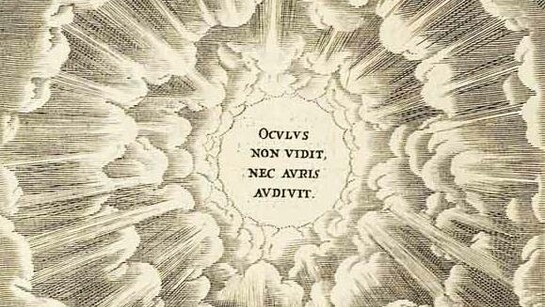 Emblema: OCVLVS NON VIDIT, NEC AVRIS AVDIVIT. (“Nessun occhio ha visto e nessun orecchio ha udito [ciò che Dio ha preparato per coloro che lo amano]”; 1 Cor 2,9). Da: “Amoris Divini Emblemata Studio Et Aere Othonis Vaenii Concinnata”, Anversa, Officina Plantiniana (Balthasar Moretus), 1660