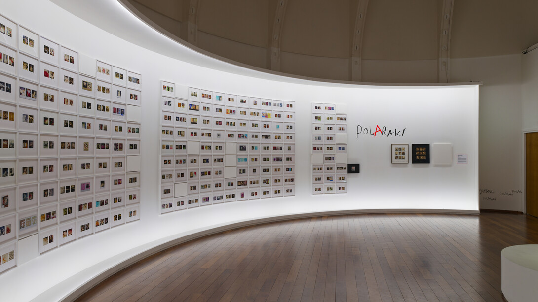 Araki Nobuyoshi, Polaraki, exhibition view. Courtesy of Musée Guimet