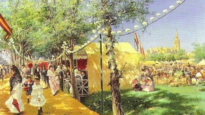 "Feria de Sevilla", Manuel Rodríguez, 1906