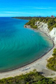 The bird's-eye view of Scarborough Bluffs encapsulates all that it has to offer