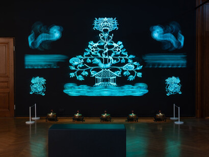 Indah Arsyad, The ultimate breath, ausstellungsansicht. Mit freundlicher genehmigung des Weltmuseums Wien