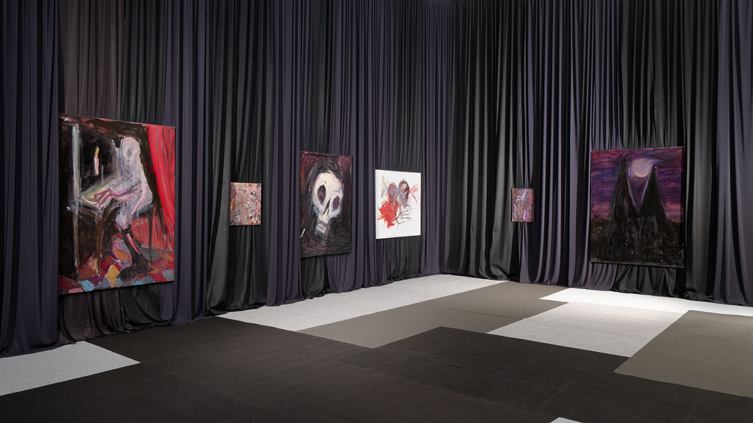 Tobias Spichtig, When a joke becomes a prayer, vue de l'exposition. Avec l'aimable autorisation de la Galerie Hussenot