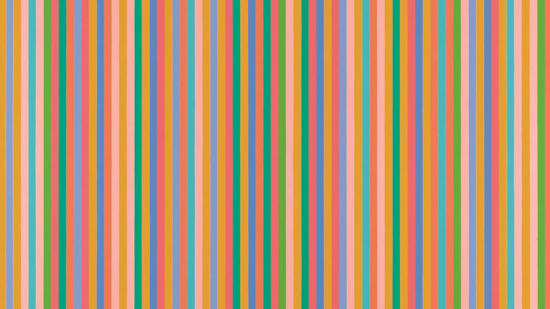 Bridget Riley, Myrrh (détail), 1985. Avec l'aimable autorisation du Musée d'Orsay