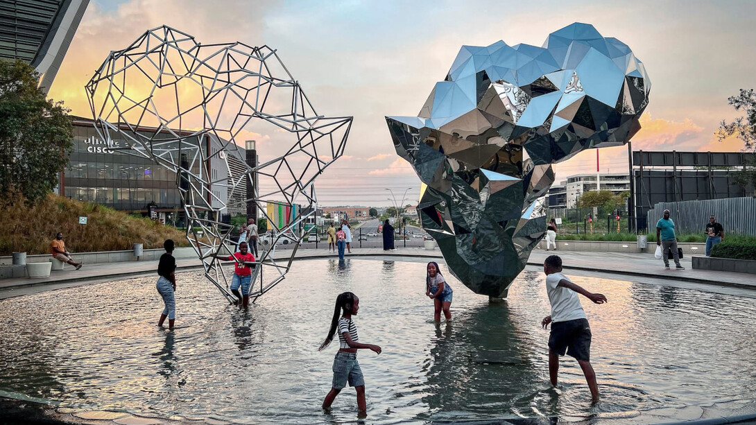 Ernest Danjuma, There is no time like the present (detail), 2024. Courtesy of Rele Gallery