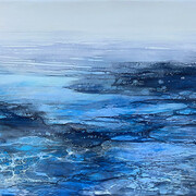 Alicia Tormey, Cerulean drift (detail). Courtesy of Patricia Rovzar Gallery