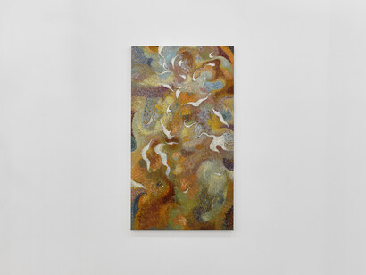 Yirui Fang, Even when the gods lose their will, the afterglow remains, exhibition view. Courtesy of Tara Downs