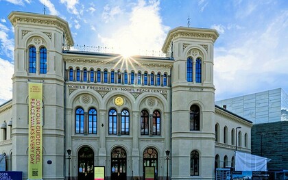 The Nobel Peace Center in Oslo, Norway: Trump’s allies are pressuring the committee to award him the prize, despite critics warning that his record undermines the spirit of peace the medal represents