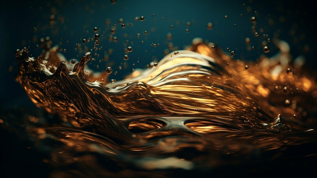 A close view of petroleum in motion, representing the turbulence of resource-driven conflicts