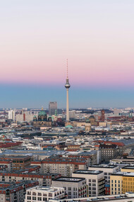 The Panoramapunkt observation deck in Berlin offers stunning panoramic views of the city's skyline, Germany