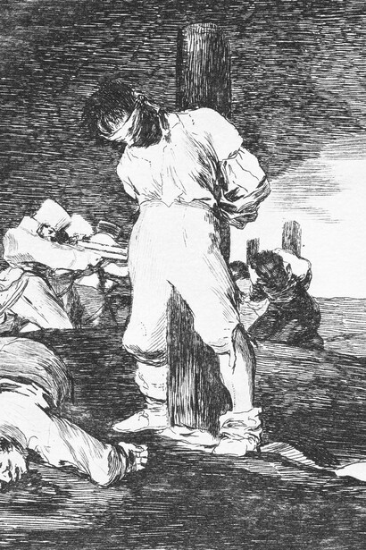 Francisco de Goya, N° 15: Y no hai remedio, Serie Los desastres de la guerra (1863)