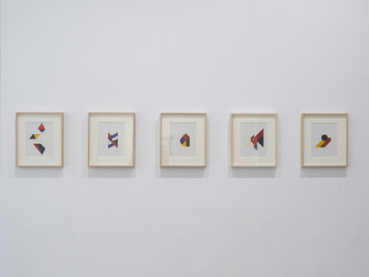 Carlos Villa and Leo Valledor, Drawings, exhibition view. Courtesy of Silverlens