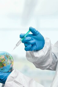 A nurse supporting immunization efforts critical to global disease prevention