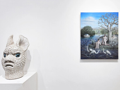 Malene Hartmann Rasmussen and James Mortimer, Brutes, exhibition view. Courtesy of James Freeman Gallery