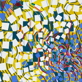 Lisa Corinne Davis, Convulsive calculation, 2025. Courtesy of Miles McEnery Gallery