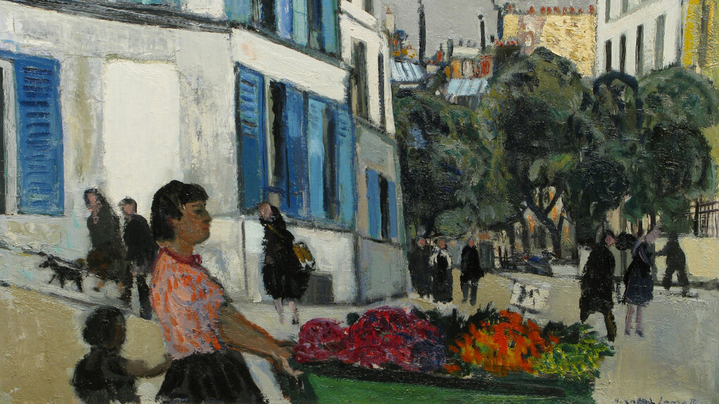 Bernard Lamotte, La marchande des fleurs (The flower vendor). Courtesy of Vose Galleries