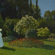 Claude Monet, Lady in the Garden, 1867, Oil on canvas, 80 x 99 cm The State Hermitage Museum, St. Petersburg Photo (c) The State Hermitage Museum. Photography: Vladimir Terebenin