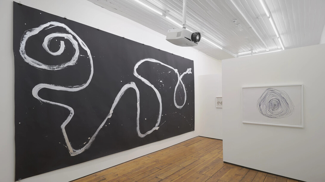 Joan Jonas, Endless drawings, exhibition view. Courtesy of Amanda Wilkinson Gallery